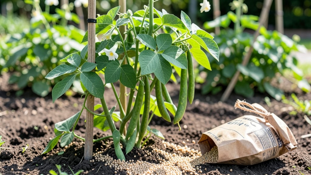 Bean Plant Fertilizer: Nitrogen-Potassium Ratios for Maximum Pod Production