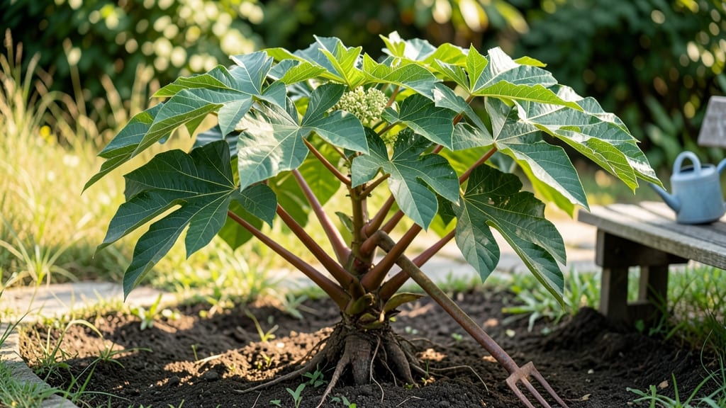Tapioca Cassava Plant: Fast-Growing Root Crop for Tropical Gardens